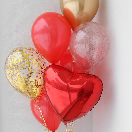 Шары для любимой девушки «For you» 7шт