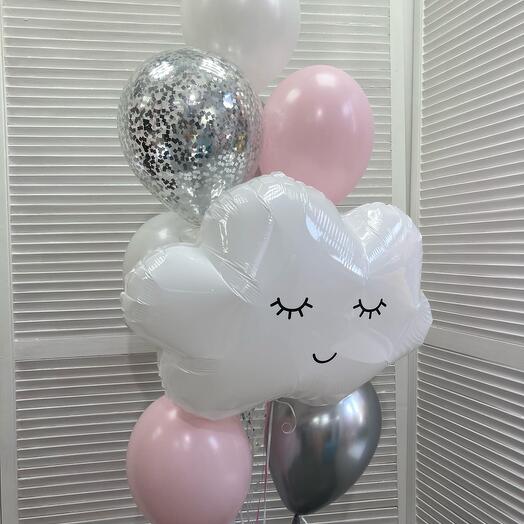 Set 17 "Cloud of tenderness", 10 balls