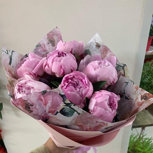 Акция!!!🌸🌱Букет из розовых пионов