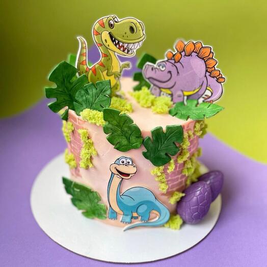 Pastel de dinosaurios