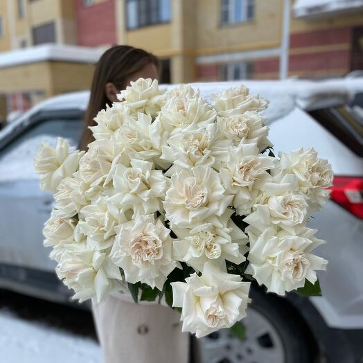25 rosas blancas