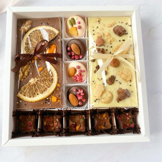 Conjunto de chocolate belga
