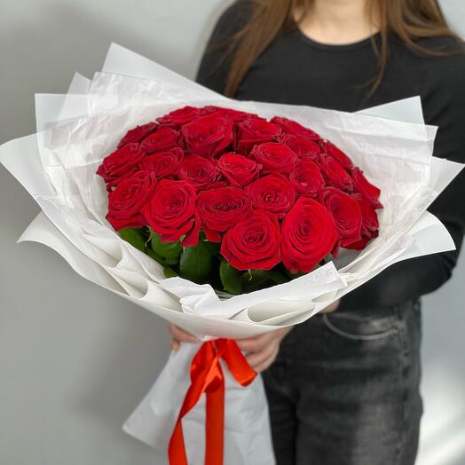 25 rosas en blanco