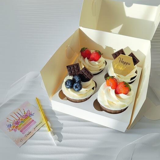 Cupcakes 4 pcs