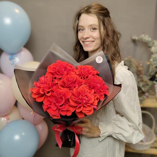 Gran ramo de rosas Francesas