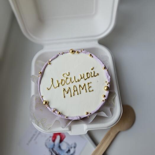 Pastel de Bento a la Querida mamá, un regalo para el día de la madre