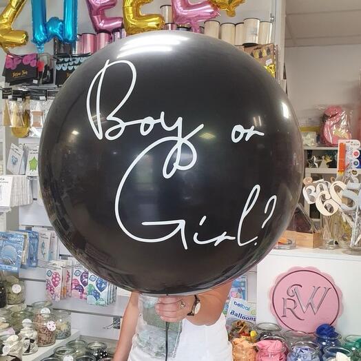 Boy or Girl with confetti
