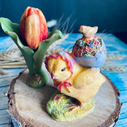 Подарочный мыльный набор «Пасхальная курочка с яйцом»