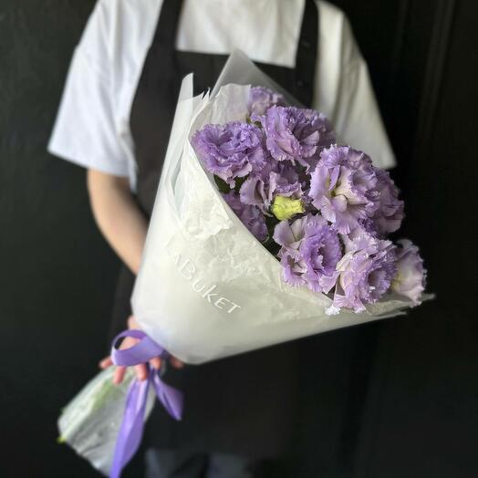 Весенний букет из эустомы 🌸018