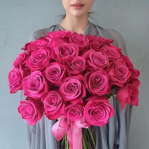 Bouquet of 29 Pink Floyd roses