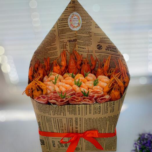 Букет из морепродуктов с раками