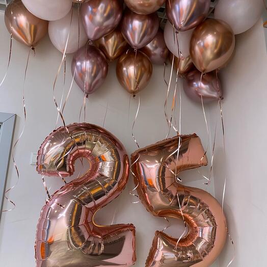 Набор воздушных шаров с цифрами
