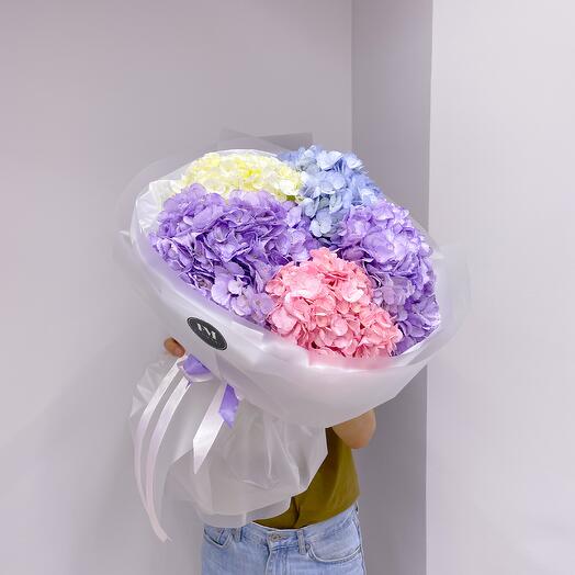 Букет из 5 гортензии