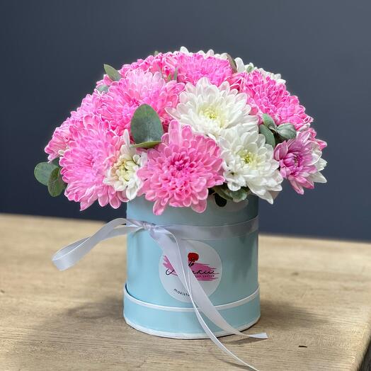 The composition in the hatbox "Marshmallow"
