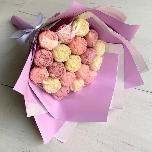 Chocolate Peonies 19pcs