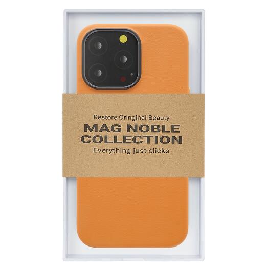 Чехол с MagSafe для iPhone 15 Pro Max MAG NOBLE COLLECTION-Оранжевый