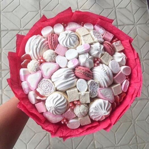 Букет из зефира "Сладкоежка"