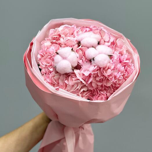 Ramo "Hortensia Rosa"