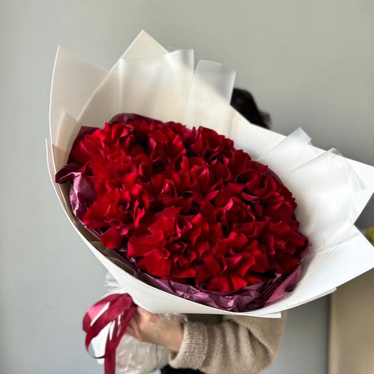 Букет-гигант из красных роз🌹