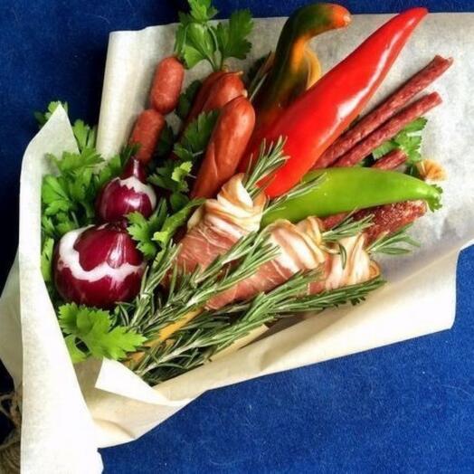 Мужской букет с беконом