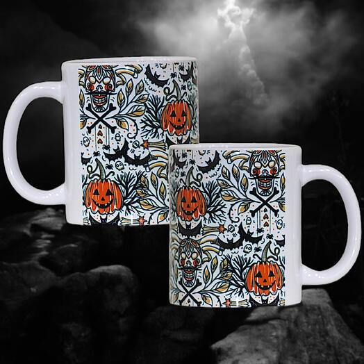 Pre Printed Halloween Theme Mug