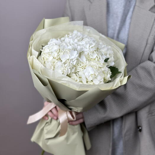 Ramo de hortensias blancas