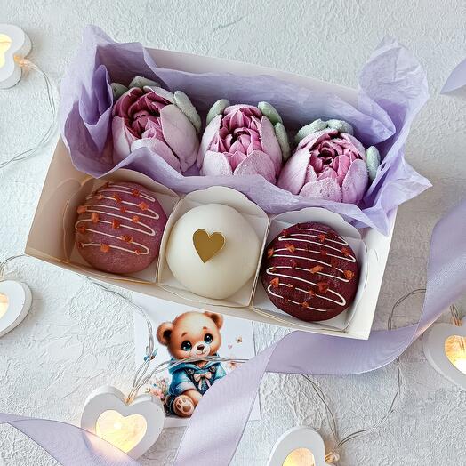 Набор с зефирными цветами и ПП моти