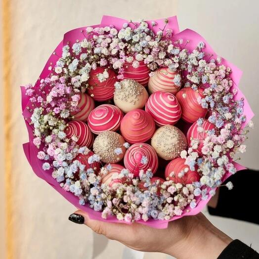 Ramo con gypsophila "Pana"