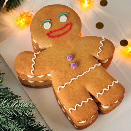 Медовик "Пряничный человечек" с ягодной начинкой