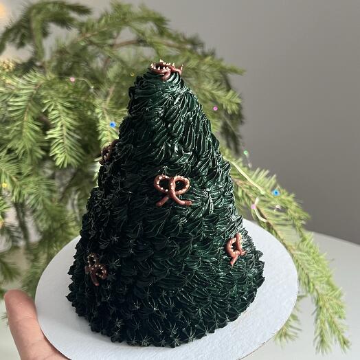 Новогодний бенто торт в виде ёлочки