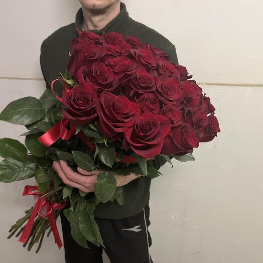25 rosas 80 cm