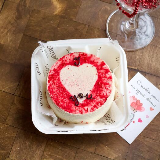 Бенто торт(vegan) Y ♥️you на 14 февраля