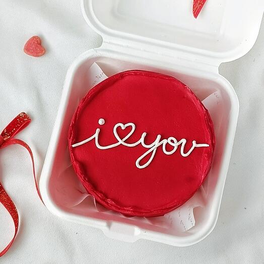 Бенто торт "Я тебя люблю" (I love you)
