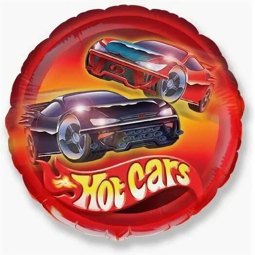 Воздушный шар на палочке «Hot Cars»