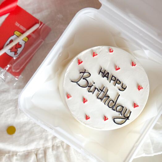 Бенто торт 800 гр с надписью «Happy Birthday