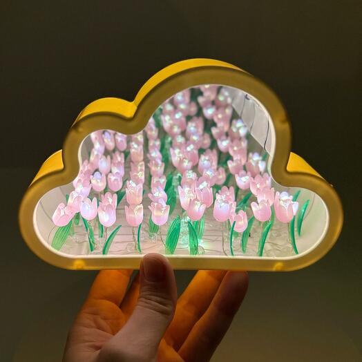 ☁️ Ночник "Tulip Cloud" с тюльпанами