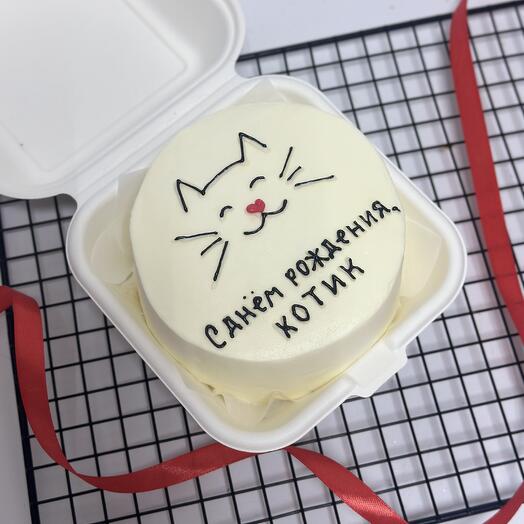 Бенто торт «котик»