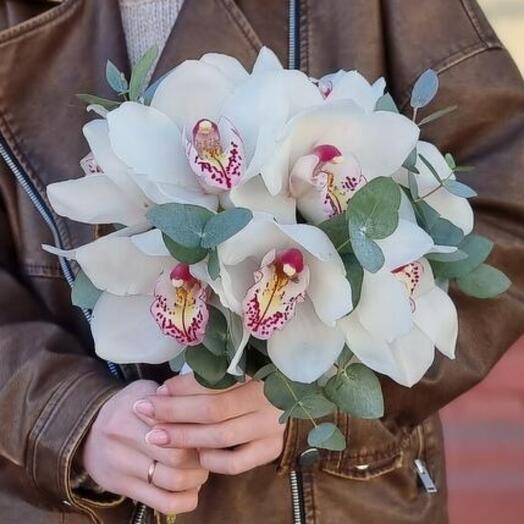 Свадебный букет из орхидеей 🌸