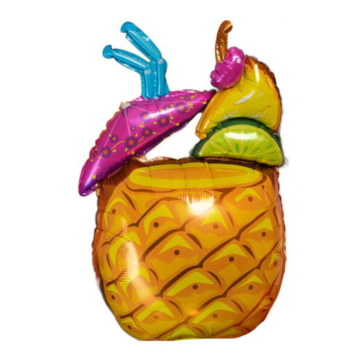 Воздушный шар гелий коктейль Ананас. Helium balloon cocktail Pineapple