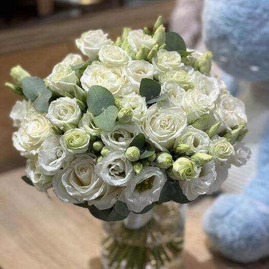 Букет невесты белоснежный