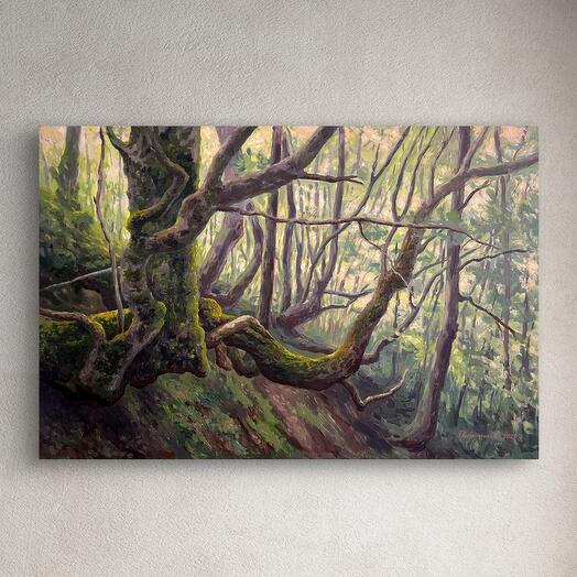 Горный лесной пейзаж