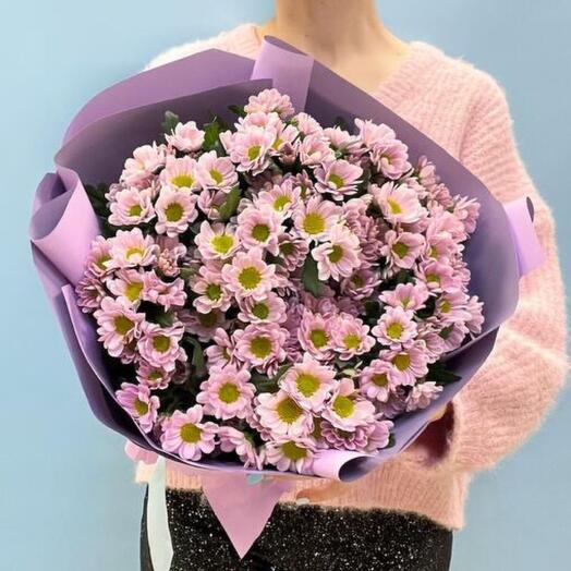 Bouquet of 9 Santini chrysanthemums