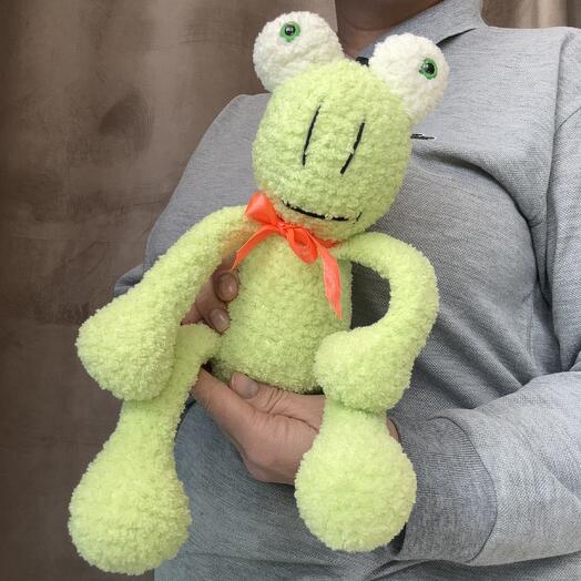 Игрушка ручной работы «лягушенок»