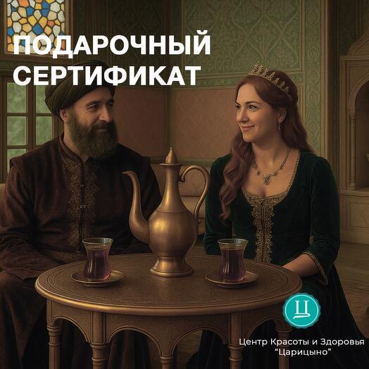 Электронный подарочный спа-сертификат для двоих «Хюррем и Султан Сулейман»