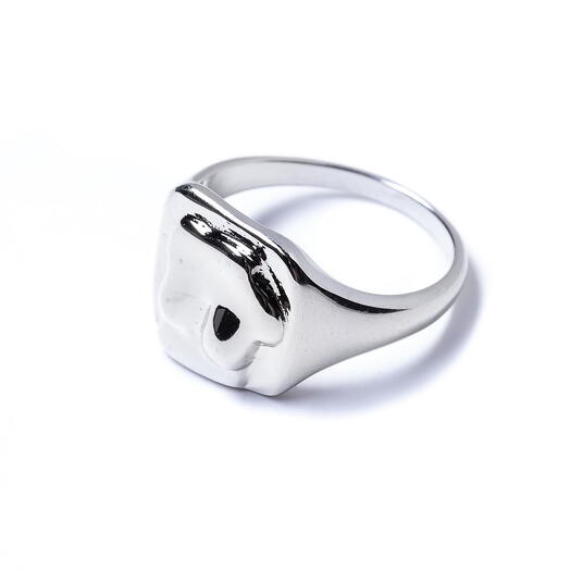 Кольцо Moon Paris, Ringo, фактурное, MR-22.03-001 серебристый, 17,5