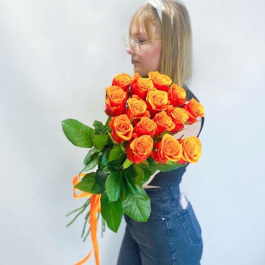 Букет из 15 роз сорта Испания