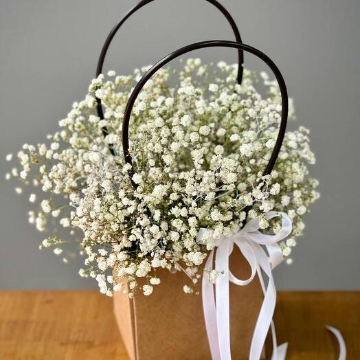 Корзина с цветами «Облачко»