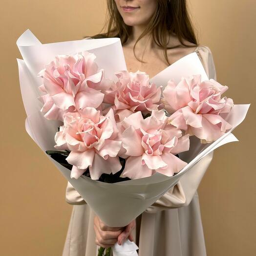 Букет из французских роз Pink Mondial