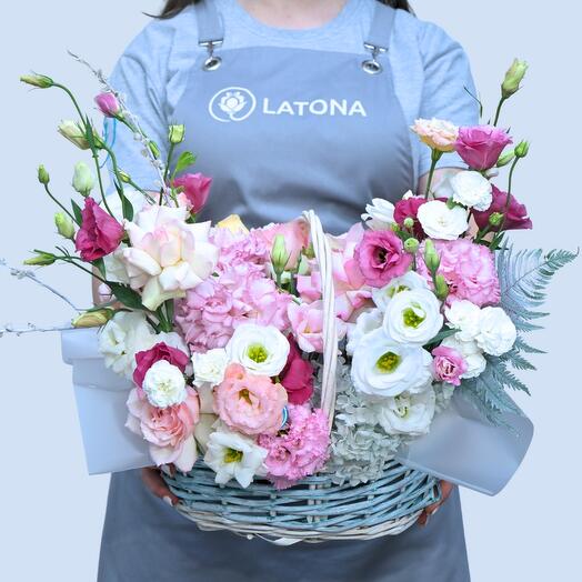 Корзина белое лето