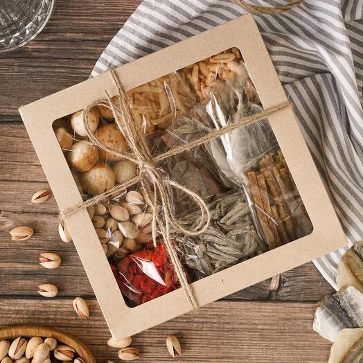 Juego de aperitivos de cerveza de regalo (camarones)